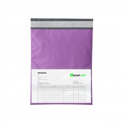 Lila Renkli Cepli Kargo Poşeti  35x45+5 cm