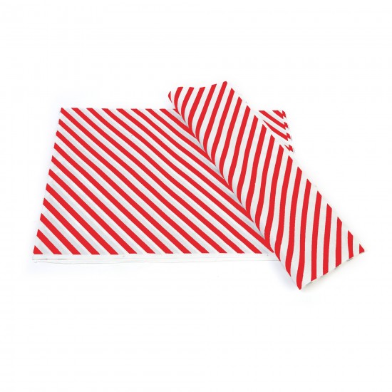 Kırmızı Çizgi Baskılı 40Gr İthal Beyaz Sülfit Ambalaj Kağıdı 70x100CM