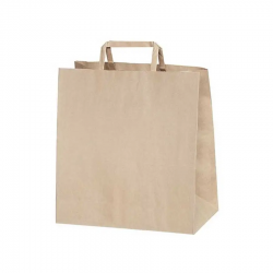 Flat (Düz) Saplı Kağıt Hediye ve Alışveriş Çantası (19x8x24) Adet Seçmeli