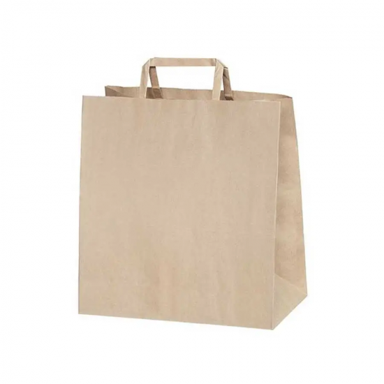 Flat (Düz) Saplı Kağıt Hediye ve Alışveriş Çantası (28x17x29) Adet Seçmeli