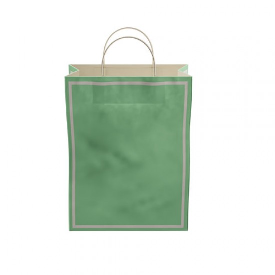 Makaron Yeşil Kağıt Hediye ve Alışveriş Çantası (25x12x31) 25 Adet Makaron Yeşil Kağıt Hediye ve Alışveriş Çantası (25x12x31) 25 Adet