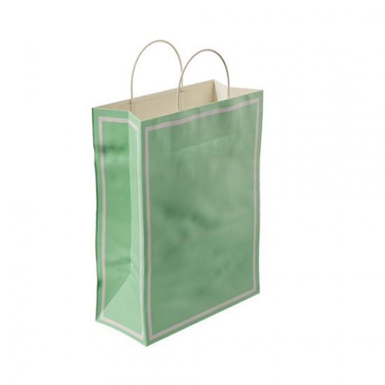 Makaron Yeşil Kağıt Hediye ve Alışveriş Çantası (25x12x31) 25 Adet Makaron Yeşil Kağıt Hediye ve Alışveriş Çantası (25x12x31) 25 Adet
