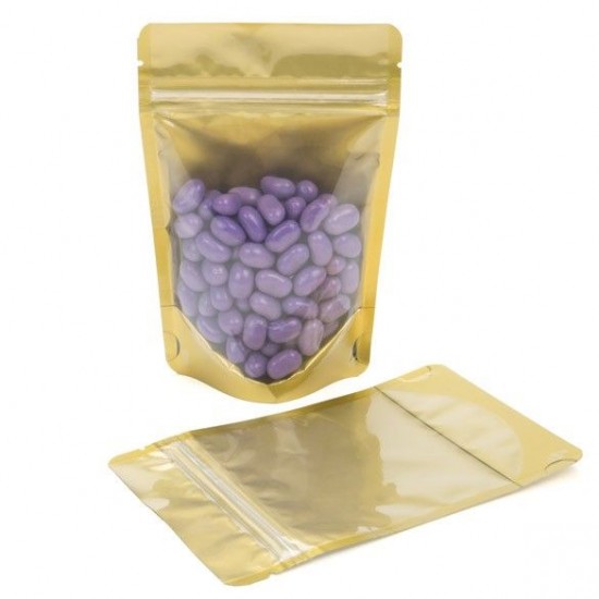 Şeffaf Metalize Altın Alüminyum Doypack (13x22,5) Şeffaf Metalize Altın Alüminyum Doypack (13x22,5)