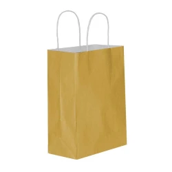 Altın Kağıt Hediye ve Alışveriş Çantası (18x8x24) 25 Adet