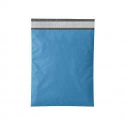 Mavi Renkli Cepsiz Kargo Poşeti  30x37+5 cm