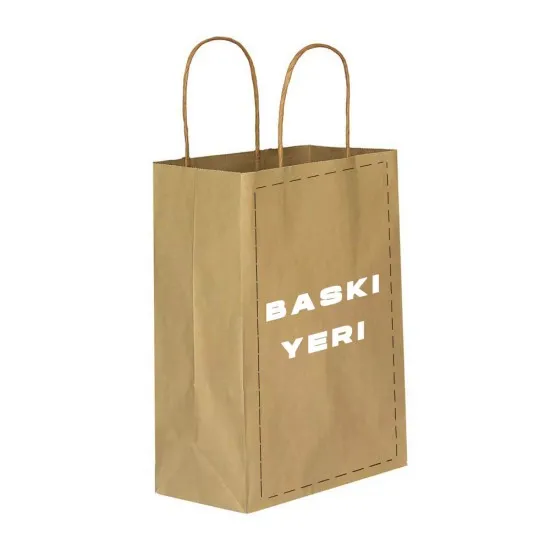 Baskılı Kağıt Çanta / Kraft Poşet 25x12x31