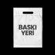 Baskılı Beyaz El Geçmeli Mağaza Poşeti 