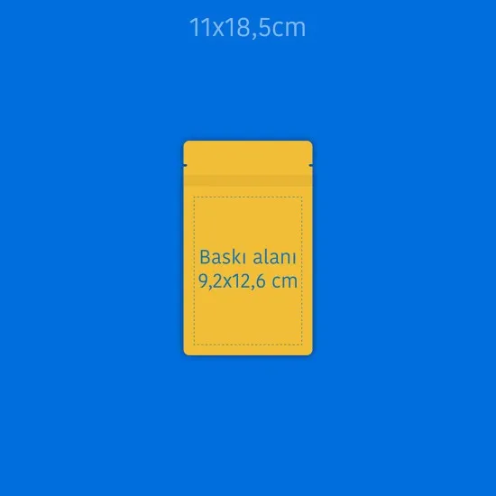 Baskılı Altın Alüminyum Doypack 1000 Adet
