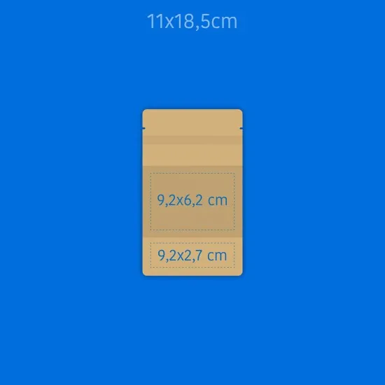 Baskılı Büyük Pencereli Kağıt Doypack 1000 Adet