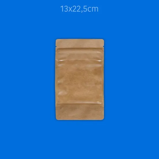 Baskılı Büyük Pencereli Kağıt Doypack 1000 Adet
