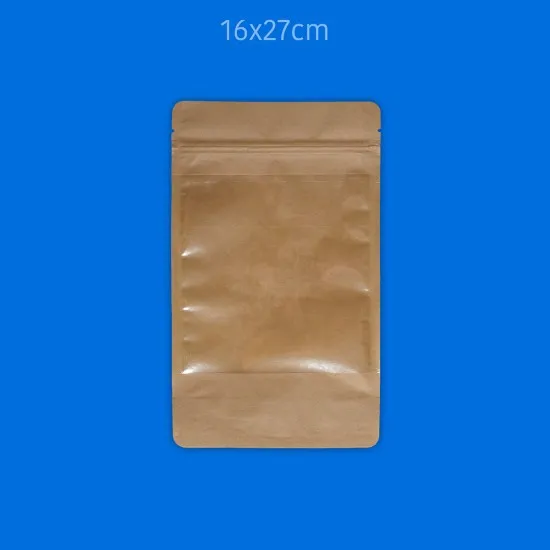 Baskılı Büyük Pencereli Kağıt Doypack 1000 Adet