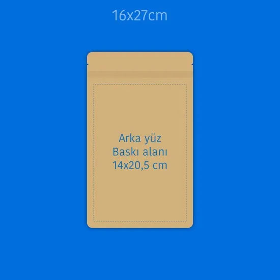 Baskılı Büyük Pencereli Kağıt Doypack 1000 Adet