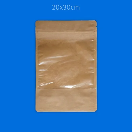 Baskılı Büyük Pencereli Kağıt Doypack 1000 Adet