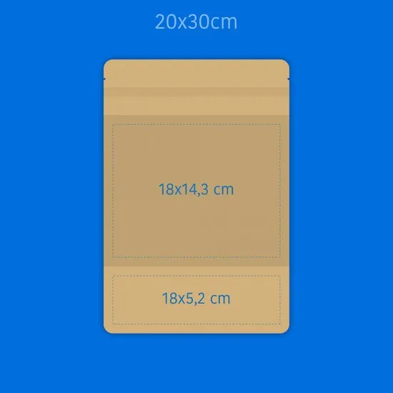 Baskılı Büyük Pencereli Kağıt Doypack 1000 Adet