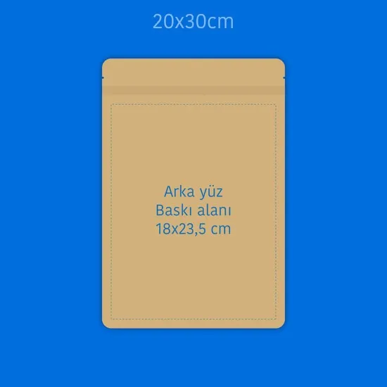 Baskılı Büyük Pencereli Kağıt Doypack 1000 Adet