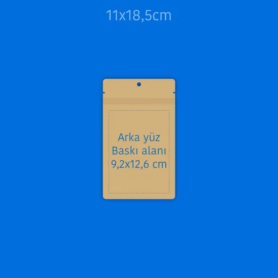Baskılı Pencereli Kağıt Doypack 1000 Adet