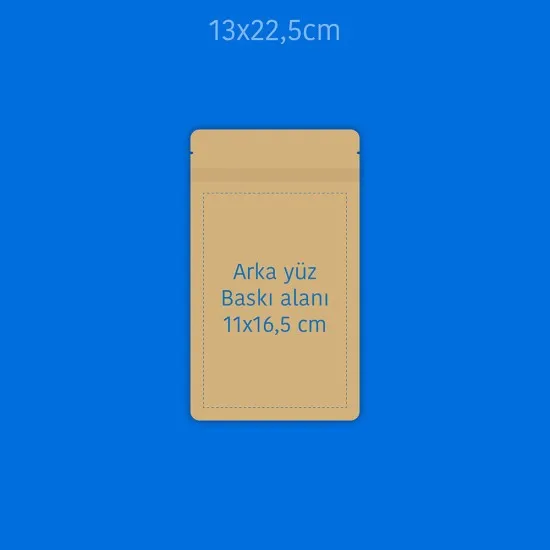 Baskılı Pencereli Kağıt Doypack 1000 Adet