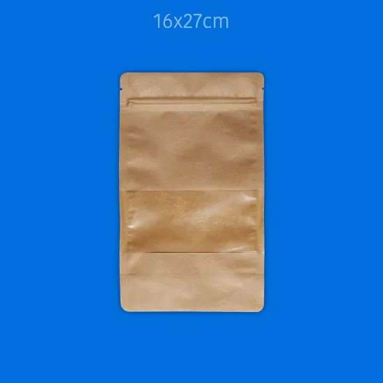 Baskılı Pencereli Kağıt Doypack 1000 Adet