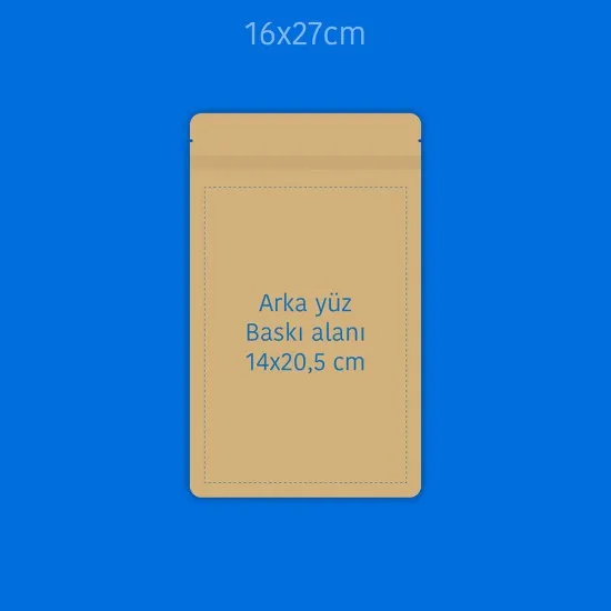 Baskılı Pencereli Kağıt Doypack 1000 Adet
