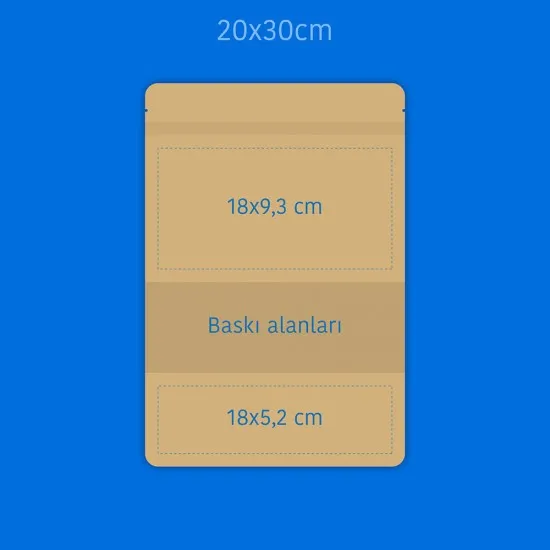 Baskılı Pencereli Kağıt Doypack 1000 Adet