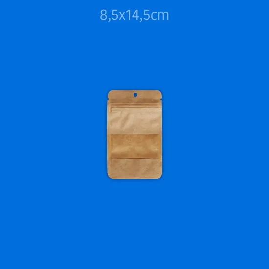 Baskılı Pencereli Kağıt Doypack 1000 Adet