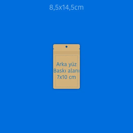 Baskılı Pencereli Kağıt Doypack 1000 Adet