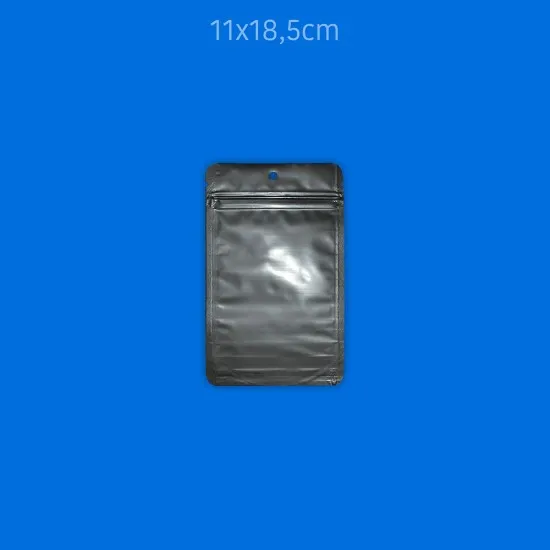 Baskılı Mat Siyah Alüminyum Doypack 1000 Adet