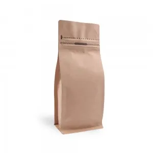 Kraft Metalize Kilitli Flat Bottom