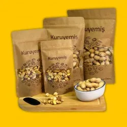 Kuruyemiş Baskılı Pencereli Kağıt Doypack 11x18,5 100 gram