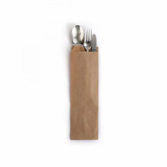 Çizgili Şamua Baskısız Kese Kağıdı 7x28 cm