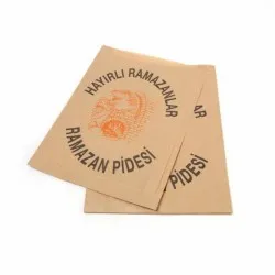 Ramazan Pidesi Çizgili Şamua Kraft Kese Kağıdı 30x40CM