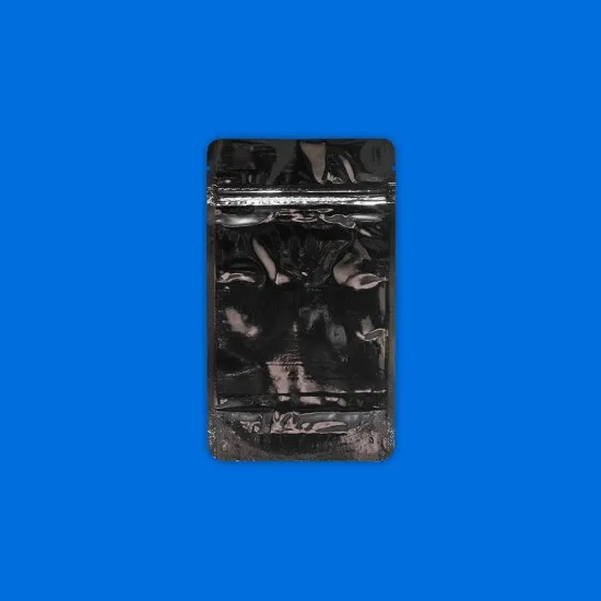 Parlak Siyah Alüminyum Doypack (13x22,5)