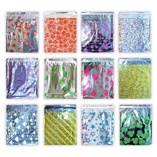 Metalize Bantlı Baskılı Hediye Poşeti (30x35) 