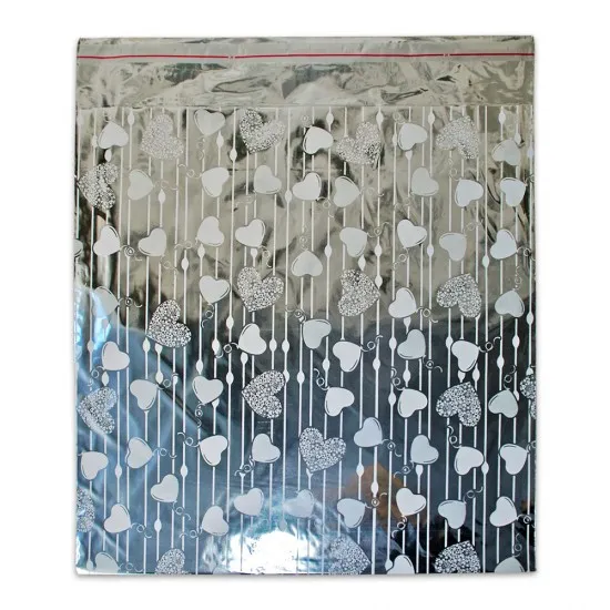 Metalize Bantlı Baskılı Hediye Poşeti (30x45) 