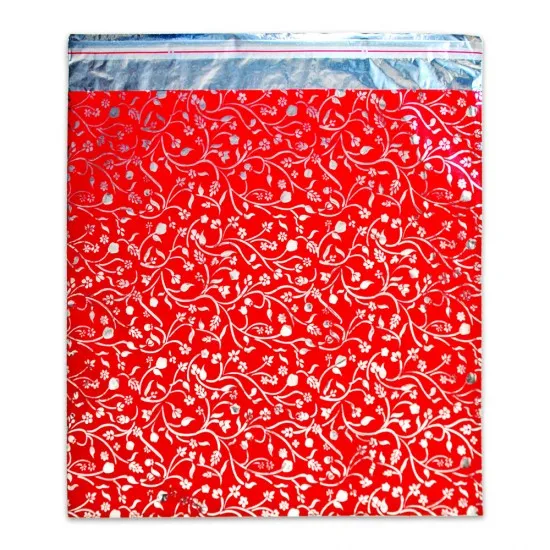 Metalize Bantlı Baskılı Hediye Poşeti (30x45) 