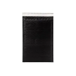 Bantlı Balonlu Siyah Zarf 10x15 + 5 cm 