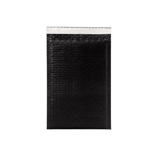 Bantlı Balonlu Siyah Zarf 15x25 + 5 cm 