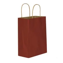 Bordo Kağıt Hediye ve Alışveriş Çantası (31x12x41) 