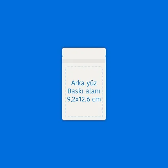 Pencereli Beyaz Kağıt Doypack (11x18)