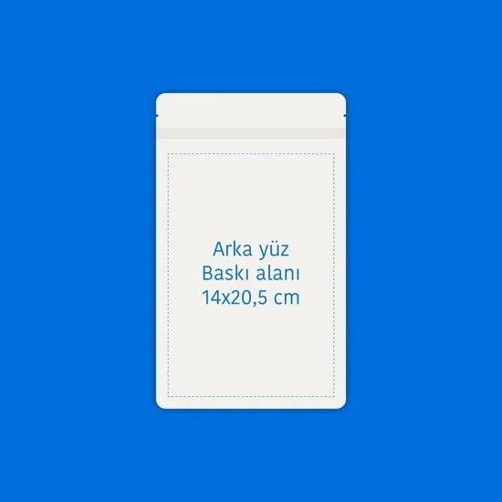Pencereli Beyaz Kağıt Doypack (16x27)