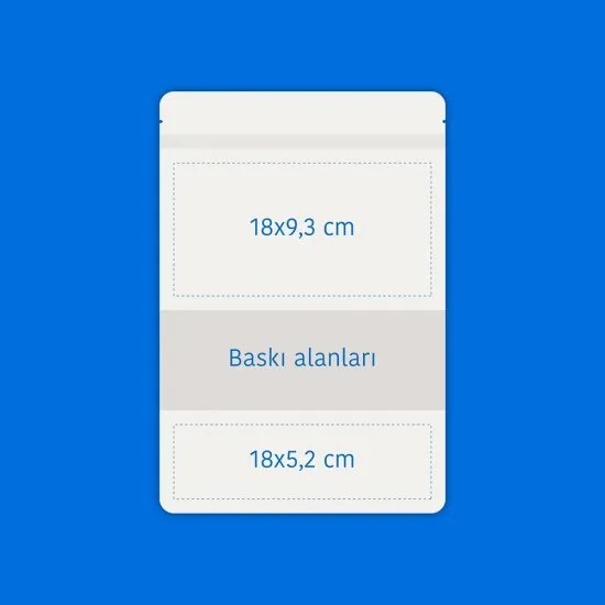 Pencereli Beyaz Kağıt Doypack (20x30)