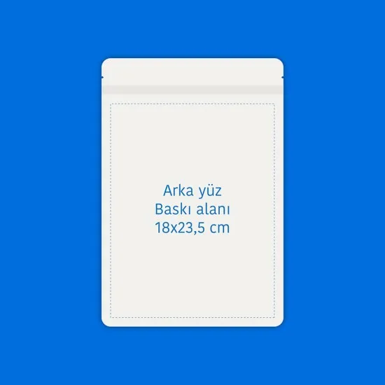 Pencereli Beyaz Kağıt Doypack (20x30)