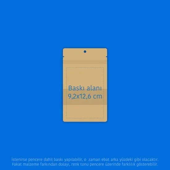 Pencereli Kağıt Doypack (11x18,5)