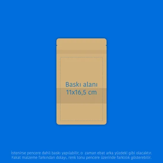 Pencereli Kağıt Doypack (13x22,5)