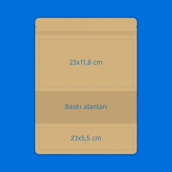 Pencereli Kağıt Doypack (25x34)