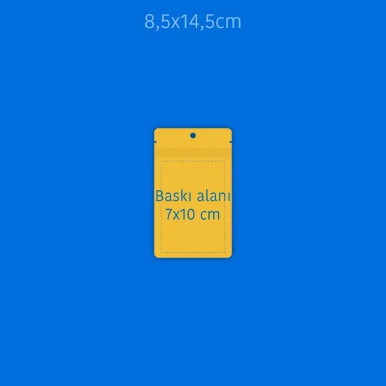 Şeffaf Gold Metalize Doypack (8.5x14,5)
