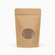 Yuvarlak Pencereli Kağıt Doypack (11x18,5)